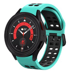 Bracelet de montre en silicone bicolore respirant 20mm, pour Samsung Galaxy Watch 5 40mm, pour Samsung Galaxy Watch 5 44mm