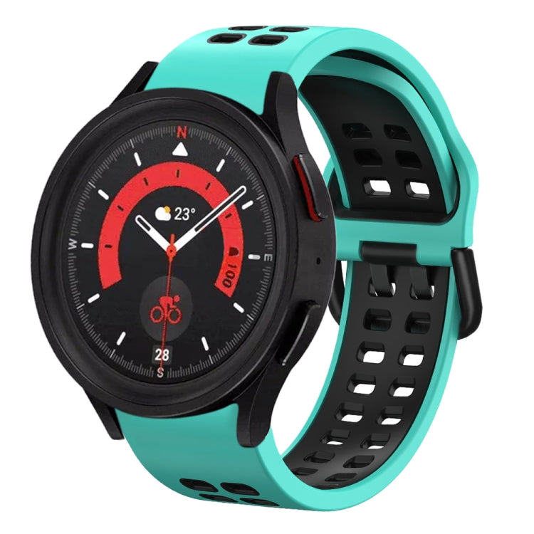 Bracelet de montre en silicone bicolore respirant 20mm, pour Samsung Galaxy Watch 5 40mm, pour Samsung Galaxy Watch 5 44mm
