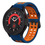 Bracelet de montre en silicone bicolore respirant 20mm, pour Samsung Galaxy Watch 5 40mm, pour Samsung Galaxy Watch 5 44mm