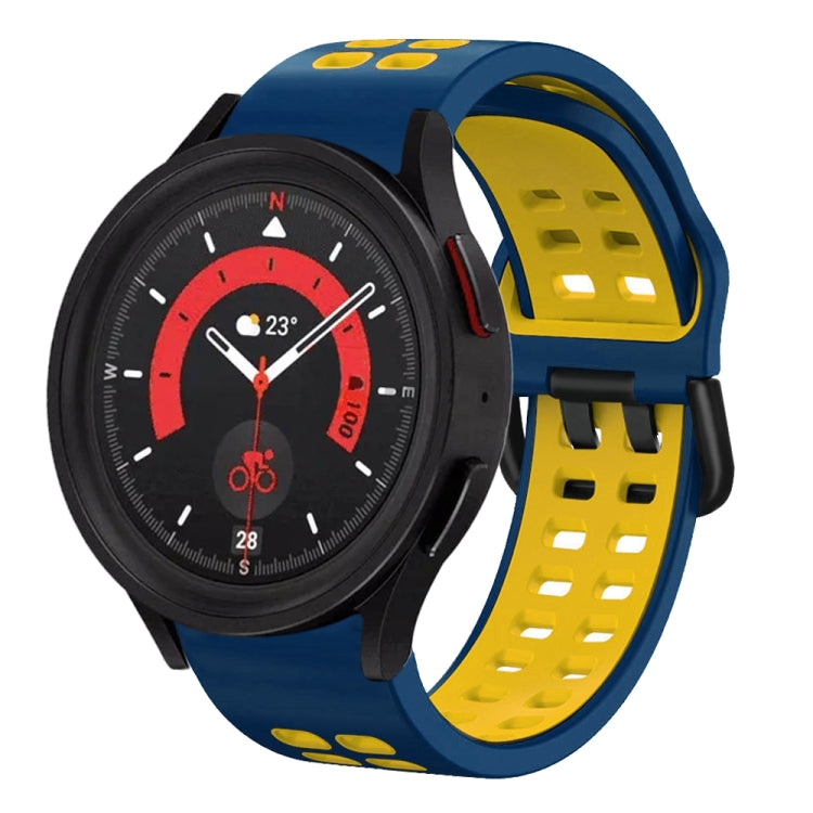 Bracelet de montre en silicone bicolore respirant 20mm, pour Samsung Galaxy Watch 5 40mm, pour Samsung Galaxy Watch 5 44mm