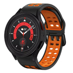 Bracelet de montre en silicone bicolore respirant 20mm, pour Samsung Galaxy Watch 5 40mm, pour Samsung Galaxy Watch 5 44mm
