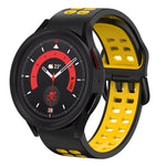 Bracelet de montre en silicone bicolore respirant 20mm, pour Samsung Galaxy Watch 5 40mm, pour Samsung Galaxy Watch 5 44mm