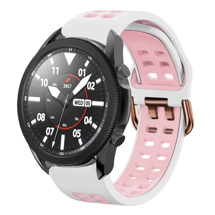 Bracelet de montre en silicone bicolore respirant 20 mm, pour Samsung Galaxy Watch 5 Pro 45 mm, pour Samsung Galaxy Watch 4 40 mm