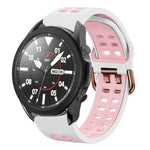 Bracelet de montre en silicone bicolore respirant 20 mm, pour Samsung Galaxy Watch 5 Pro 45 mm, pour Samsung Galaxy Watch 4 40 mm