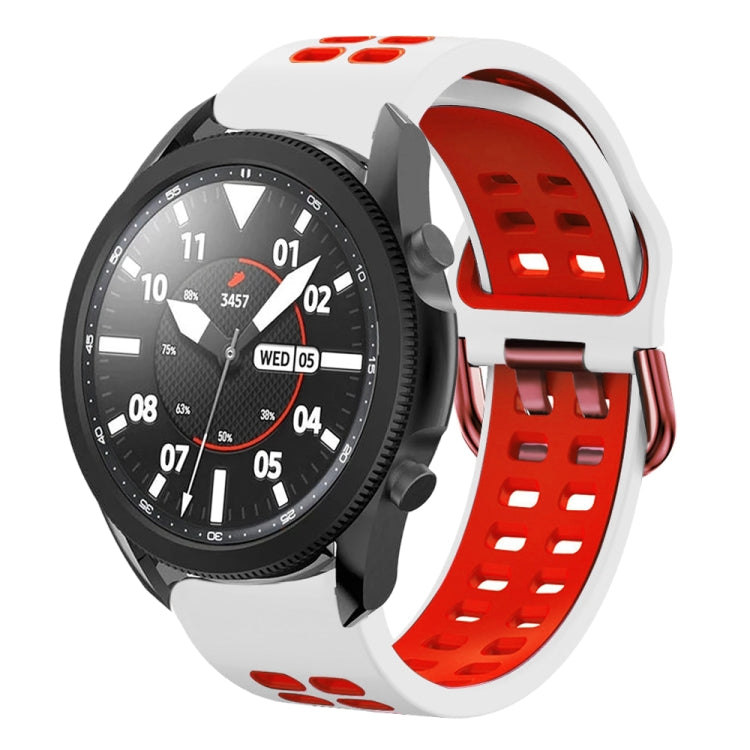 Bracelet de montre en silicone bicolore respirant 20 mm, pour Samsung Galaxy Watch 5 Pro 45 mm, pour Samsung Galaxy Watch 4 40 mm