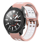 Bracelet de montre en silicone bicolore respirant 20 mm, pour Samsung Galaxy Watch 5 Pro 45 mm, pour Samsung Galaxy Watch 4 40 mm