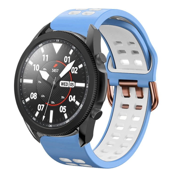 Bracelet de montre en silicone bicolore respirant 20 mm, pour Samsung Galaxy Watch 5 Pro 45 mm, pour Samsung Galaxy Watch 4 40 mm