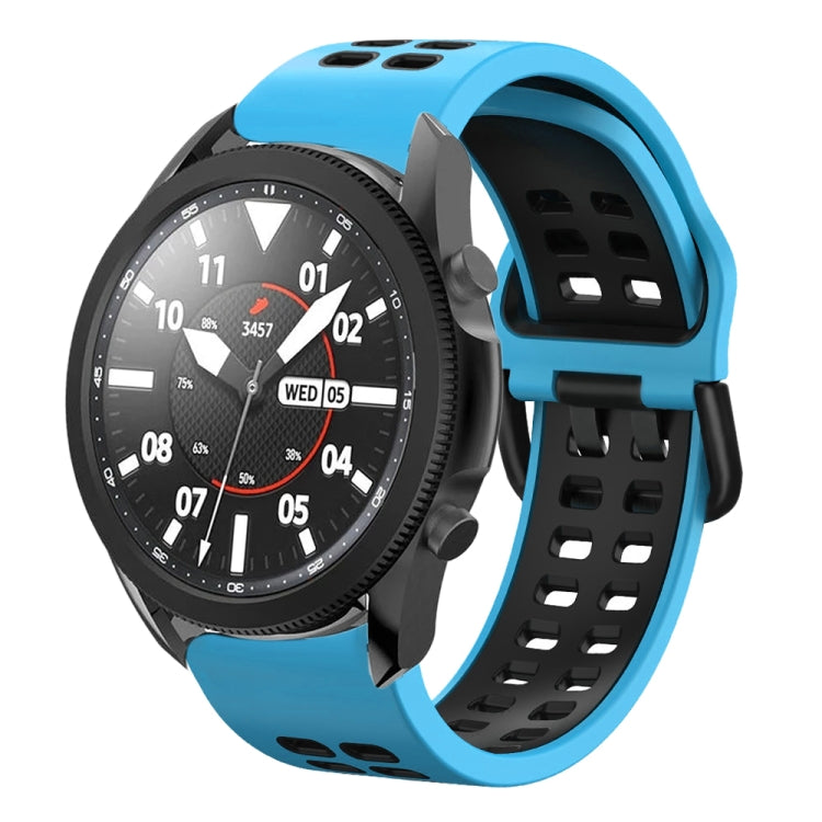 Bracelet de montre en silicone bicolore respirant 20 mm, pour Samsung Galaxy Watch 5 Pro 45 mm, pour Samsung Galaxy Watch 4 40 mm