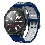 Bracelet de montre en silicone bicolore respirant 20 mm, pour Samsung Galaxy Watch 5 Pro 45 mm, pour Samsung Galaxy Watch 4 40 mm