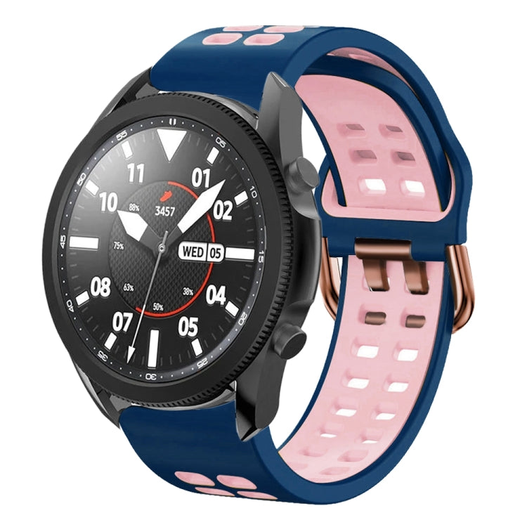 Bracelet de montre en silicone bicolore respirant 20 mm, pour Samsung Galaxy Watch 5 Pro 45 mm, pour Samsung Galaxy Watch 4 40 mm