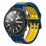 Bracelet de montre en silicone bicolore respirant 20 mm, pour Samsung Galaxy Watch 5 Pro 45 mm, pour Samsung Galaxy Watch 4 40 mm