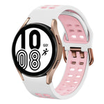Bracelet de montre en silicone bicolore respirant 20 mm, pour Samsung Galaxy Watch 5 Pro 45 mm, pour Samsung Galaxy Watch 4 40 mm