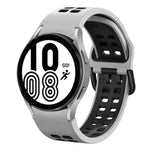 Bracelet de montre en silicone bicolore respirant 20 mm, pour Samsung Galaxy Watch 5 Pro 45 mm, pour Samsung Galaxy Watch 4 40 mm