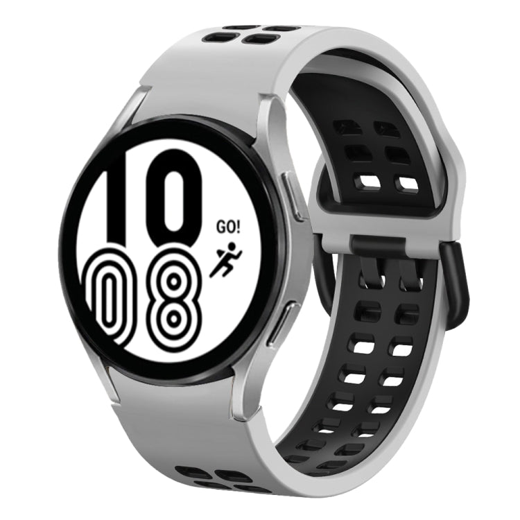 Bracelet de montre en silicone bicolore respirant 20 mm, pour Samsung Galaxy Watch 5 Pro 45 mm, pour Samsung Galaxy Watch 4 40 mm