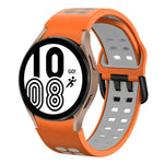 Bracelet de montre en silicone bicolore respirant 20 mm, pour Samsung Galaxy Watch 5 Pro 45 mm, pour Samsung Galaxy Watch 4 40 mm