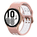 Bracelet de montre en silicone bicolore respirant 20 mm, pour Samsung Galaxy Watch 5 Pro 45 mm, pour Samsung Galaxy Watch 4 40 mm