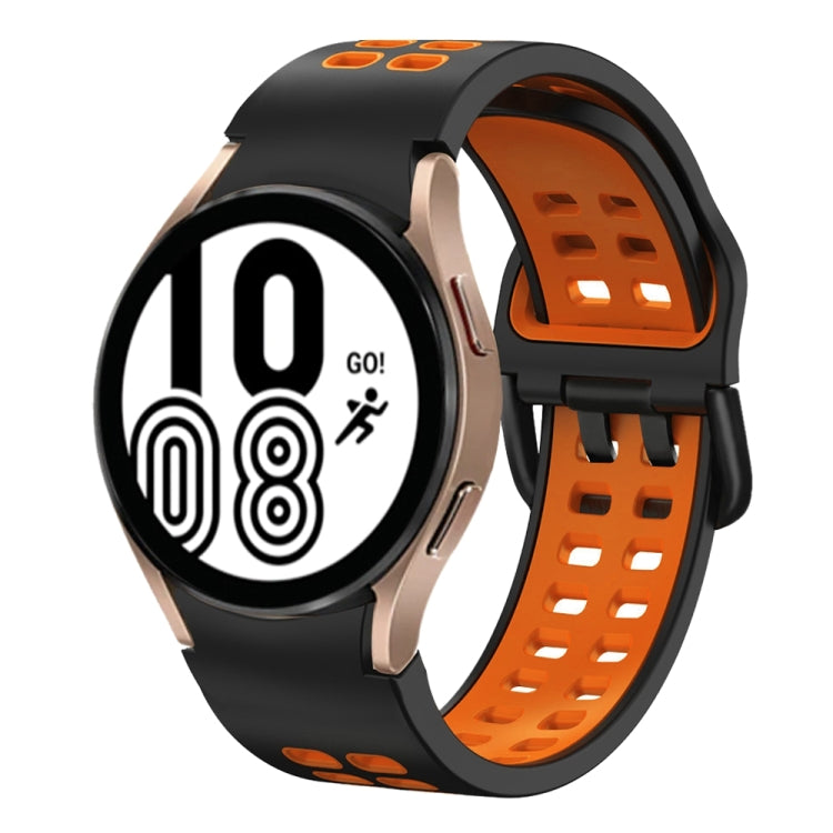 Bracelet de montre en silicone bicolore respirant 20 mm, pour Samsung Galaxy Watch 5 Pro 45 mm, pour Samsung Galaxy Watch 4 40 mm