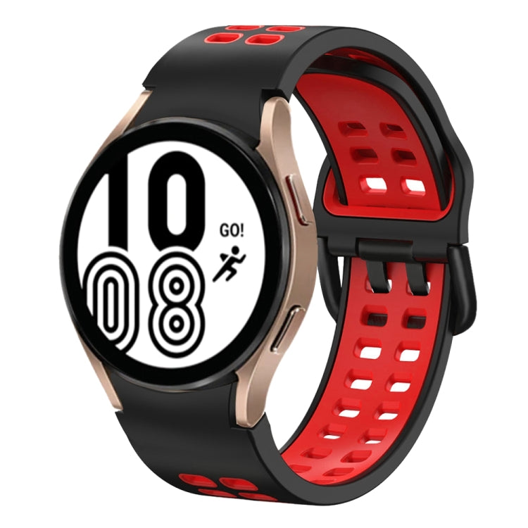 Bracelet de montre en silicone bicolore respirant 20 mm, pour Samsung Galaxy Watch 5 Pro 45 mm, pour Samsung Galaxy Watch 4 40 mm