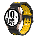 Bracelet de montre en silicone bicolore respirant 20 mm, pour Samsung Galaxy Watch 5 Pro 45 mm, pour Samsung Galaxy Watch 4 40 mm