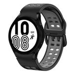 Bracelet de montre en silicone bicolore respirant 20 mm, pour Samsung Galaxy Watch 5 Pro 45 mm, pour Samsung Galaxy Watch 4 40 mm