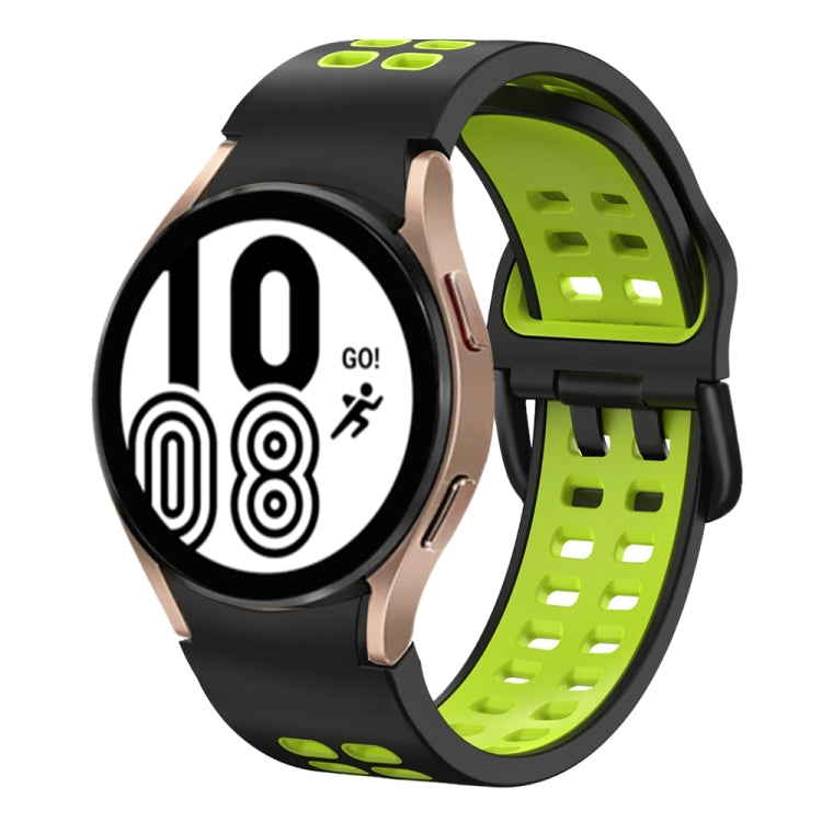 Bracelet de montre en silicone bicolore respirant 20 mm, pour Samsung Galaxy Watch 5 Pro 45 mm, pour Samsung Galaxy Watch 4 40 mm
