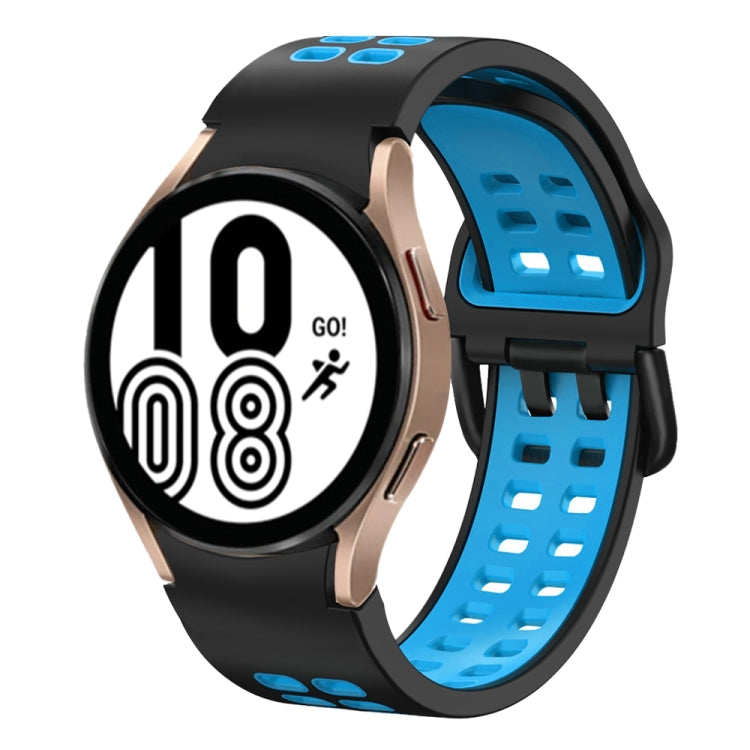 Bracelet de montre en silicone bicolore respirant 20 mm, pour Samsung Galaxy Watch 5 Pro 45 mm, pour Samsung Galaxy Watch 4 40 mm