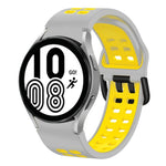Bracelet de montre en silicone bicolore respirant 20 mm, pour Samsung Galaxy Watch 5 Pro 45 mm, pour Samsung Galaxy Watch 4 40 mm
