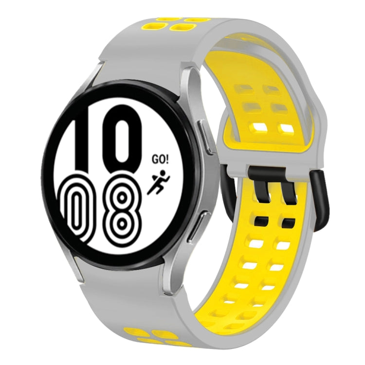 Bracelet de montre en silicone bicolore respirant 20 mm, pour Samsung Galaxy Watch 5 Pro 45 mm, pour Samsung Galaxy Watch 4 40 mm