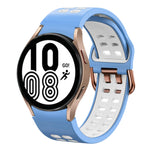 Bracelet de montre en silicone bicolore respirant 20 mm, pour Samsung Galaxy Watch 5 Pro 45 mm, pour Samsung Galaxy Watch 4 40 mm