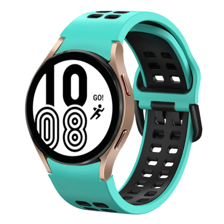 Bracelet de montre en silicone bicolore respirant 20 mm, pour Samsung Galaxy Watch 5 Pro 45 mm, pour Samsung Galaxy Watch 4 40 mm