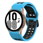 Bracelet de montre en silicone bicolore respirant 20 mm, pour Samsung Galaxy Watch 5 Pro 45 mm, pour Samsung Galaxy Watch 4 40 mm