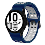 Bracelet de montre en silicone bicolore respirant 20 mm, pour Samsung Galaxy Watch 5 Pro 45 mm, pour Samsung Galaxy Watch 4 40 mm
