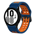 Bracelet de montre en silicone bicolore respirant 20 mm, pour Samsung Galaxy Watch 5 Pro 45 mm, pour Samsung Galaxy Watch 4 40 mm