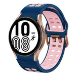 Bracelet de montre en silicone bicolore respirant 20 mm, pour Samsung Galaxy Watch 5 Pro 45 mm, pour Samsung Galaxy Watch 4 40 mm