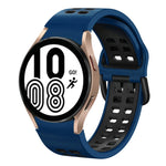 Bracelet de montre en silicone bicolore respirant 20 mm, pour Samsung Galaxy Watch 5 Pro 45 mm, pour Samsung Galaxy Watch 4 40 mm