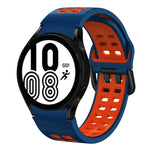 Bracelet de montre en silicone bicolore respirant 20 mm, pour Samsung Galaxy Watch 5 Pro 45 mm, pour Samsung Galaxy Watch 4 40 mm