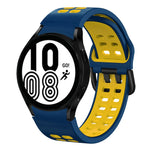Bracelet de montre en silicone bicolore respirant 20 mm, pour Samsung Galaxy Watch 5 Pro 45 mm, pour Samsung Galaxy Watch 4 40 mm