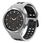 Bracelet de montre en silicone bicolore respirant 20 mm, pour Samsung Galaxy Watch 4 44mm, pour Samsung Galaxy Watch 4 Classic 46mm