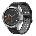Bracelet de montre en silicone bicolore respirant 20 mm, pour Samsung Galaxy Watch 4 44mm, pour Samsung Galaxy Watch 4 Classic 46mm