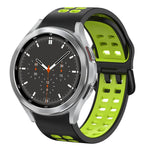 Bracelet de montre en silicone bicolore respirant 20 mm, pour Samsung Galaxy Watch 4 44mm, pour Samsung Galaxy Watch 4 Classic 46mm