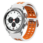 Bracelet de montre en silicone bicolore respirant 20 mm, pour Samsung Galaxy Watch 4 Classic 42 mm, pour Galaxy Watch Active 2