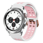 Bracelet de montre en silicone bicolore respirant 20 mm, pour Samsung Galaxy Watch 4 Classic 42 mm, pour Galaxy Watch Active 2