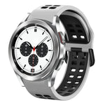 Bracelet de montre en silicone bicolore respirant 20 mm, pour Samsung Galaxy Watch 4 Classic 42 mm, pour Galaxy Watch Active 2