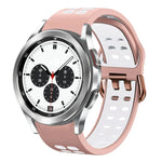 Bracelet de montre en silicone bicolore respirant 20 mm, pour Samsung Galaxy Watch 4 Classic 42 mm, pour Galaxy Watch Active 2