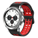 Bracelet de montre en silicone bicolore respirant 20 mm, pour Samsung Galaxy Watch 4 Classic 42 mm, pour Galaxy Watch Active 2