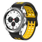 Bracelet de montre en silicone bicolore respirant 20 mm, pour Samsung Galaxy Watch 4 Classic 42 mm, pour Galaxy Watch Active 2