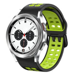 Bracelet de montre en silicone bicolore respirant 20 mm, pour Samsung Galaxy Watch 4 Classic 42 mm, pour Galaxy Watch Active 2