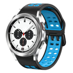 Bracelet de montre en silicone bicolore respirant 20 mm, pour Samsung Galaxy Watch 4 Classic 42 mm, pour Galaxy Watch Active 2