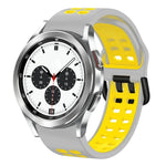 Bracelet de montre en silicone bicolore respirant 20 mm, pour Samsung Galaxy Watch 4 Classic 42 mm, pour Galaxy Watch Active 2