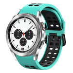 Bracelet de montre en silicone bicolore respirant 20 mm, pour Samsung Galaxy Watch 4 Classic 42 mm, pour Galaxy Watch Active 2